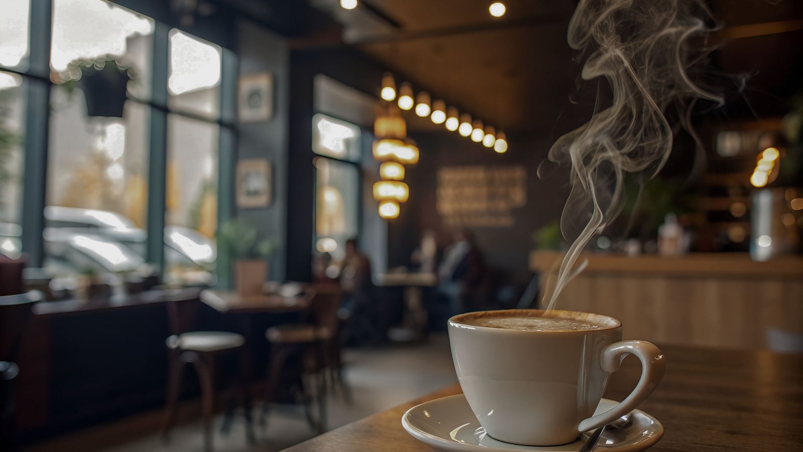 Personas conversando con café en Lofi Club